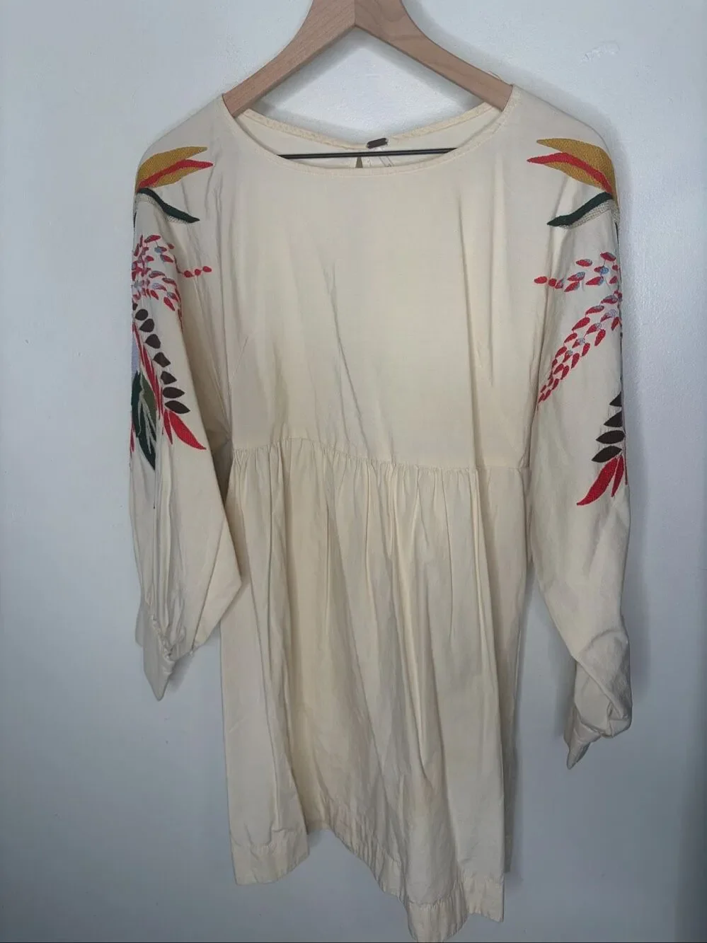Free People Mini Obsessions Embroidered Dress | Cream in Medium